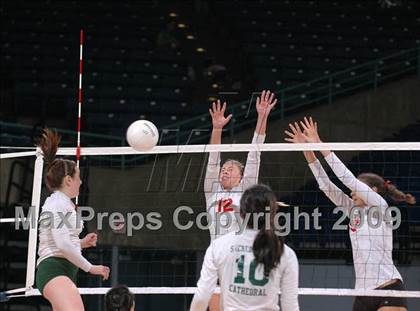Thumbnail 1 in Sacred Heart Cathedral vs. Cathedral (CIF D3 State Final) photogallery.