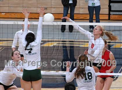 Thumbnail 2 in Sacred Heart Cathedral vs. Cathedral (CIF D3 State Final) photogallery.
