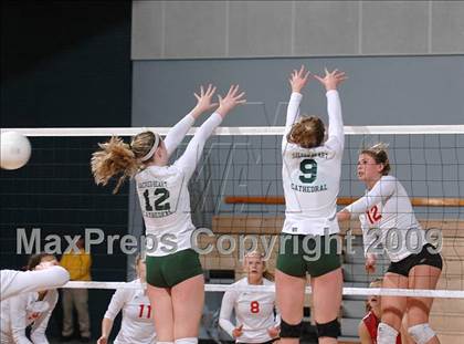 Thumbnail 1 in Sacred Heart Cathedral vs. Cathedral (CIF D3 State Final) photogallery.