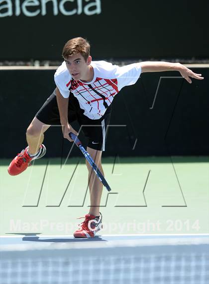 Thumbnail 3 in Foothill League Boys Tennis Championships photogallery.