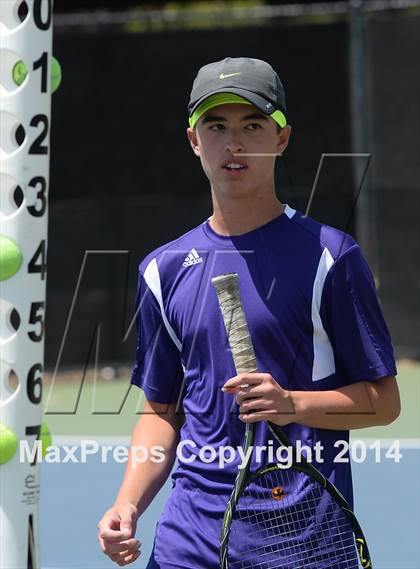 Thumbnail 3 in Foothill League Boys Tennis Championships photogallery.