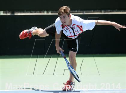 Thumbnail 2 in Foothill League Boys Tennis Championships photogallery.