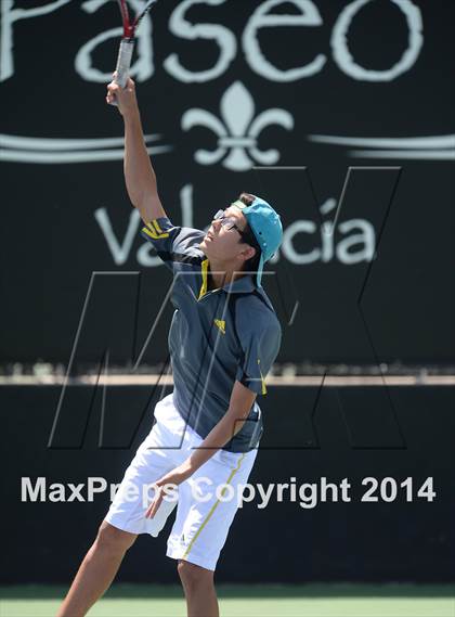 Thumbnail 1 in Foothill League Boys Tennis Championships photogallery.