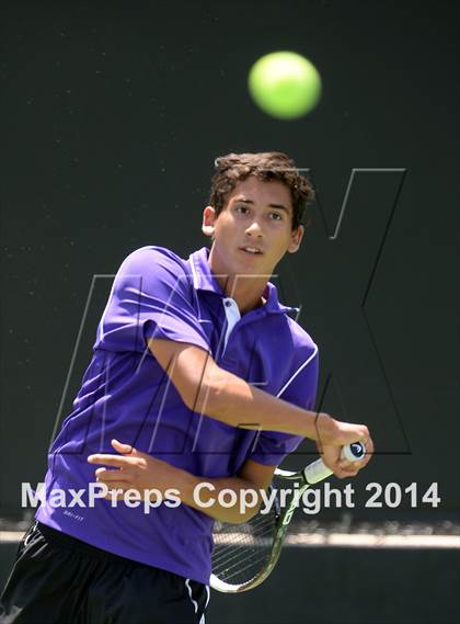Thumbnail 2 in Foothill League Boys Tennis Championships photogallery.