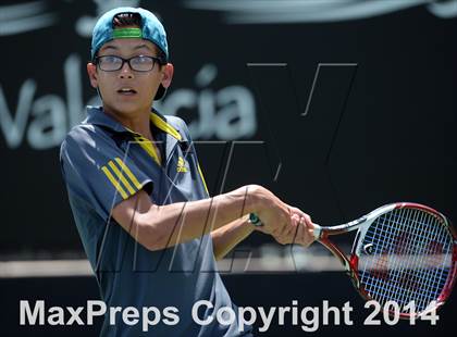 Thumbnail 3 in Foothill League Boys Tennis Championships photogallery.