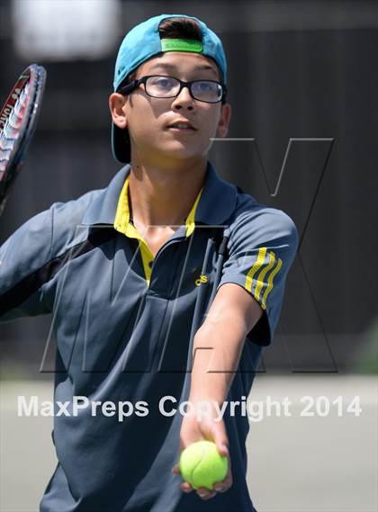 Thumbnail 3 in Foothill League Boys Tennis Championships photogallery.