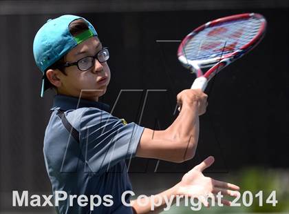 Thumbnail 2 in Foothill League Boys Tennis Championships photogallery.