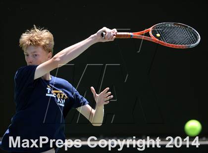 Thumbnail 2 in Foothill League Boys Tennis Championships photogallery.