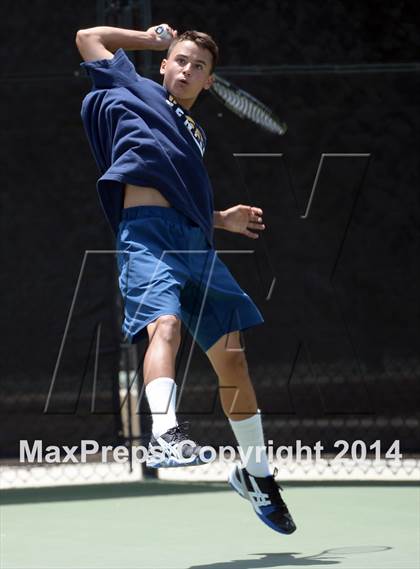 Thumbnail 1 in Foothill League Boys Tennis Championships photogallery.