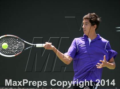 Thumbnail 3 in Foothill League Boys Tennis Championships photogallery.