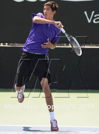 Thumbnail 2 in Foothill League Boys Tennis Championships photogallery.