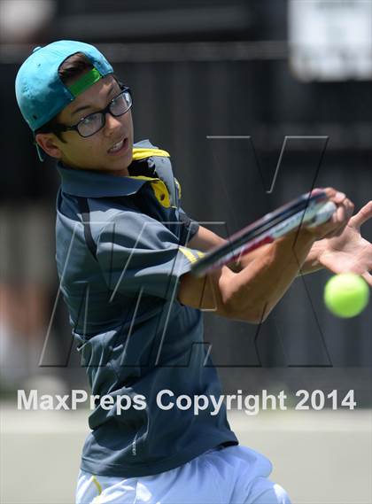 Thumbnail 3 in Foothill League Boys Tennis Championships photogallery.