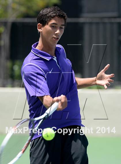 Thumbnail 2 in Foothill League Boys Tennis Championships photogallery.