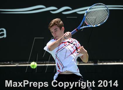 Thumbnail 2 in Foothill League Boys Tennis Championships photogallery.