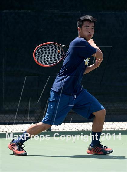 Thumbnail 3 in Foothill League Boys Tennis Championships photogallery.