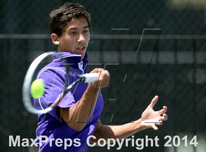 Thumbnail 3 in Foothill League Boys Tennis Championships photogallery.