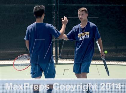 Thumbnail 2 in Foothill League Boys Tennis Championships photogallery.