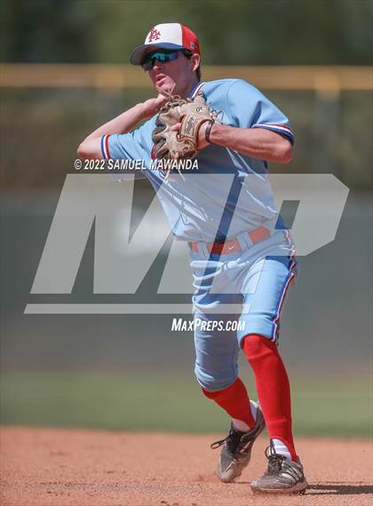 Thumbnail 1 in Los Alamitos @ Harvard-Westlake (CIF SS D1 First Round) photogallery.