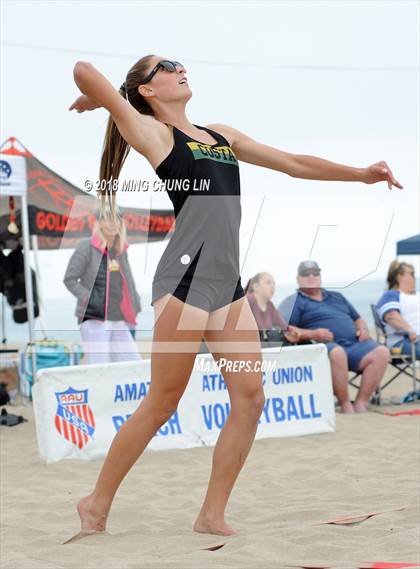 Thumbnail 3 in Mira Costa vs. Academy of Our Lady of Peace (IBVL Competition Quarterfinal) photogallery.