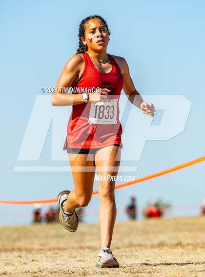 Thumbnail 1 in UIL 6A Girls Cross Country District 25 Finals photogallery.