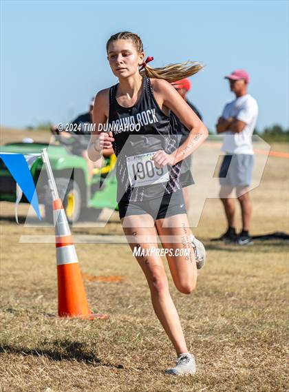Thumbnail 2 in UIL 6A Girls Cross Country District 25 Finals photogallery.