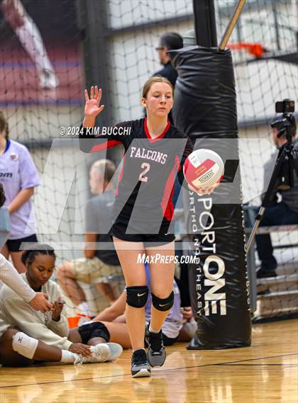 Thumbnail 3 in Anderson HomeSchool vs Fort Wayne (Midwest Volleyball Classic) photogallery.