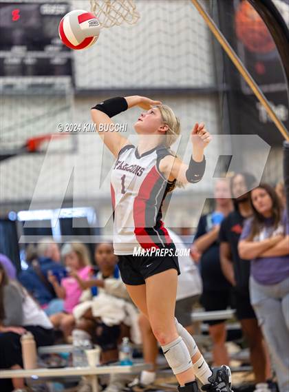 Thumbnail 3 in Anderson HomeSchool vs Fort Wayne (Midwest Volleyball Classic) photogallery.