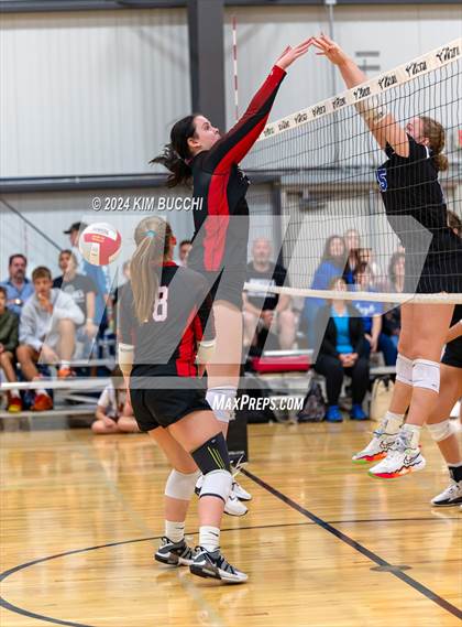 Thumbnail 3 in Anderson HomeSchool vs Fort Wayne (Midwest Volleyball Classic) photogallery.