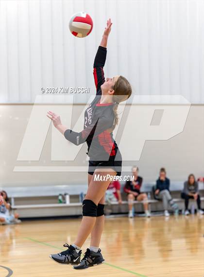 Thumbnail 3 in Anderson HomeSchool vs Fort Wayne (Midwest Volleyball Classic) photogallery.