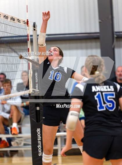 Thumbnail 3 in Anderson HomeSchool vs Fort Wayne (Midwest Volleyball Classic) photogallery.