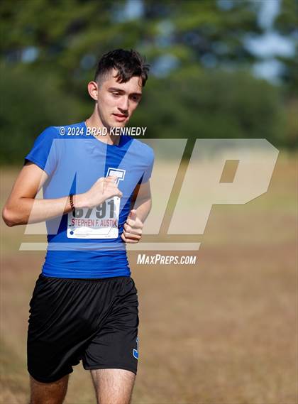 Thumbnail 1 in UIL 2A Boys Cross Country District 23 Meet photogallery.