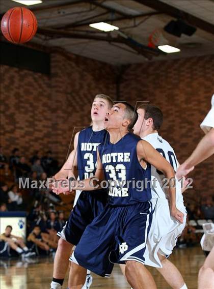 Thumbnail 1 in Notre Dame vs. Loyola photogallery.