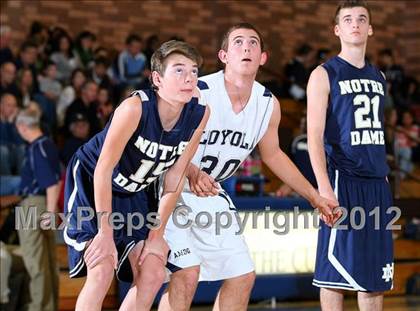 Thumbnail 2 in Notre Dame vs. Loyola photogallery.