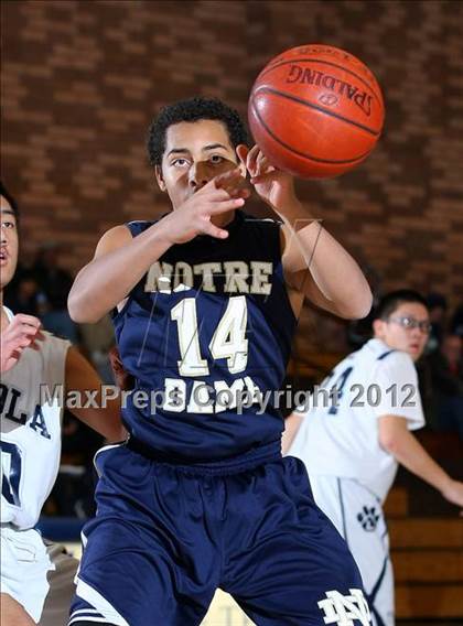 Thumbnail 2 in Notre Dame vs. Loyola photogallery.