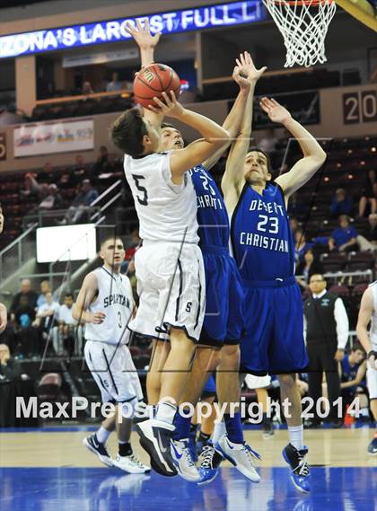 Thumbnail 1 in Scottsdale Preparatory Academy vs. Desert Christian (AIA D4 Semifinal) photogallery.
