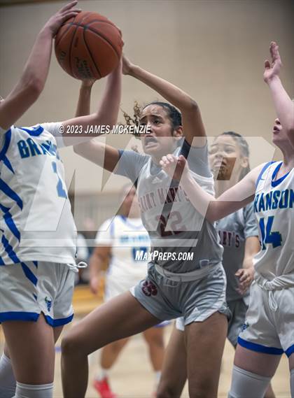 Thumbnail 2 in Saint Mary's vs. Branson (NCS D4 Championship, Quarterfinal) photogallery.