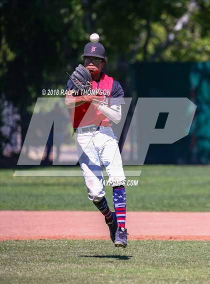 Thumbnail 2 in Alpha Charter vs. Big Valley Christian (CIF SJS D-7 Final Game 2) photogallery.