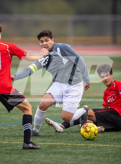 Thumbnail 2 in San Marcos @ Canyon Crest Academy (CIF SDS Boys' Soccer Finals) photogallery.