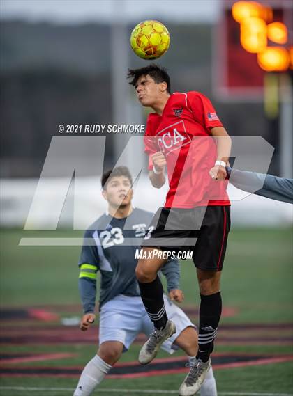 Thumbnail 2 in San Marcos @ Canyon Crest Academy (CIF SDS Boys' Soccer Finals) photogallery.