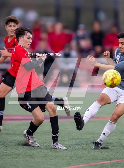 Thumbnail 3 in San Marcos @ Canyon Crest Academy (CIF SDS Boys' Soccer Finals) photogallery.
