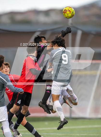 Thumbnail 3 in San Marcos @ Canyon Crest Academy (CIF SDS Boys' Soccer Finals) photogallery.