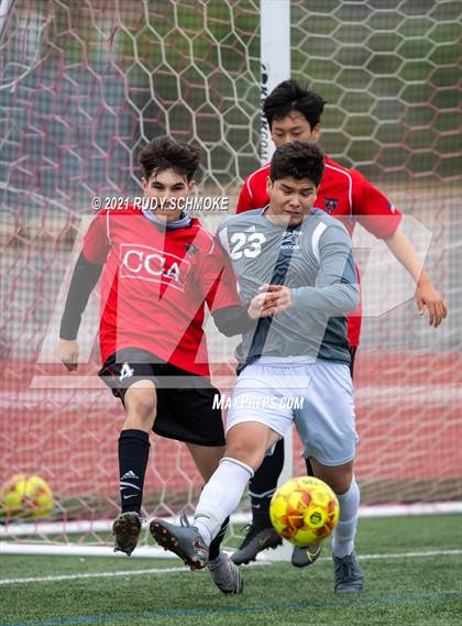 Thumbnail 3 in San Marcos @ Canyon Crest Academy (CIF SDS Boys' Soccer Finals) photogallery.
