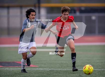 Thumbnail 3 in San Marcos @ Canyon Crest Academy (CIF SDS Boys' Soccer Finals) photogallery.