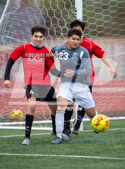 Thumbnail 1 in San Marcos @ Canyon Crest Academy (CIF SDS Boys' Soccer Finals) photogallery.