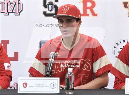 Thumbnail 3 in Trinity League Baseball Media Day - Orange Lutheran photogallery.