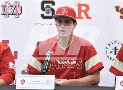 Thumbnail 3 in Trinity League Baseball Media Day - Orange Lutheran photogallery.