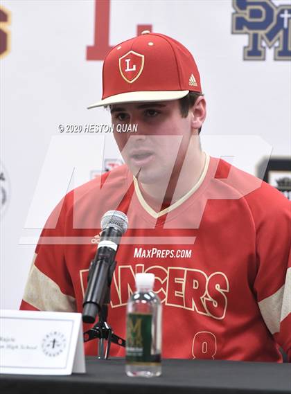 Thumbnail 2 in Trinity League Baseball Media Day - Orange Lutheran photogallery.