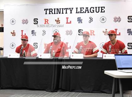Thumbnail 1 in Trinity League Baseball Media Day - Orange Lutheran photogallery.