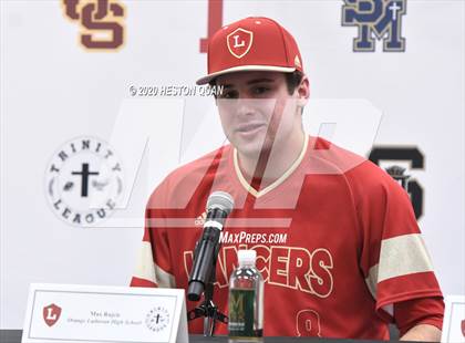 Thumbnail 1 in Trinity League Baseball Media Day - Orange Lutheran photogallery.
