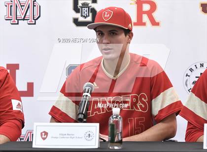 Thumbnail 2 in Trinity League Baseball Media Day - Orange Lutheran photogallery.